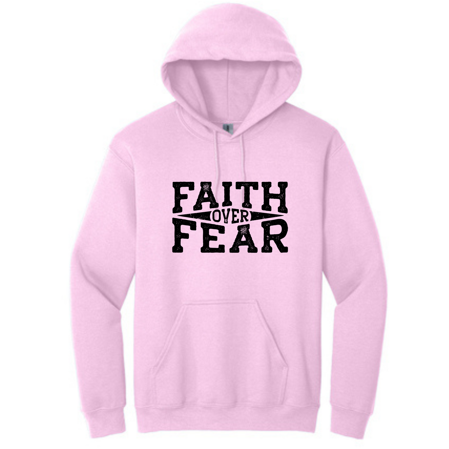 Faith Over Fear Long Sleeve Hooded Sweatshirt