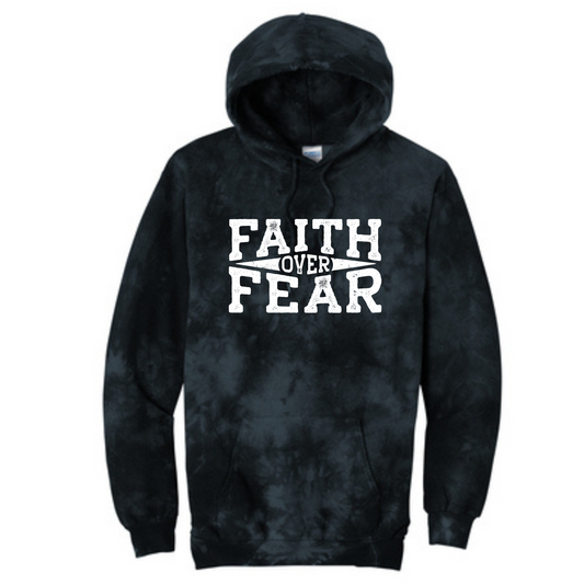 Faith Over Fear Long Sleeve Hooded Sweatshirt