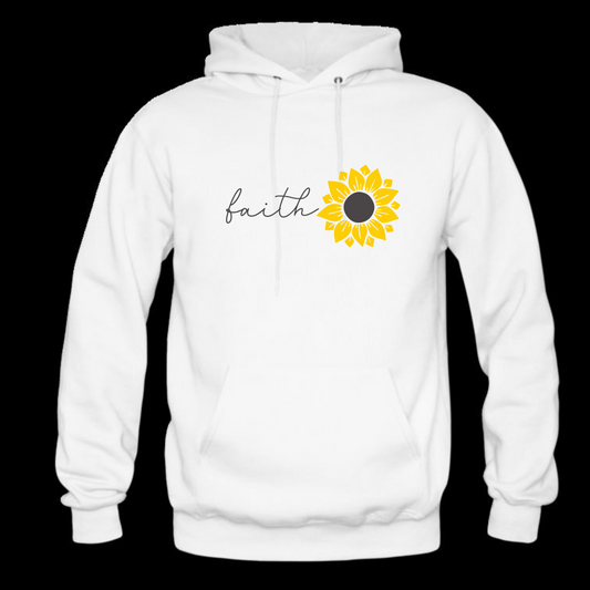 Faith Sunflower Long Sleeve Hooded Sweatshirt