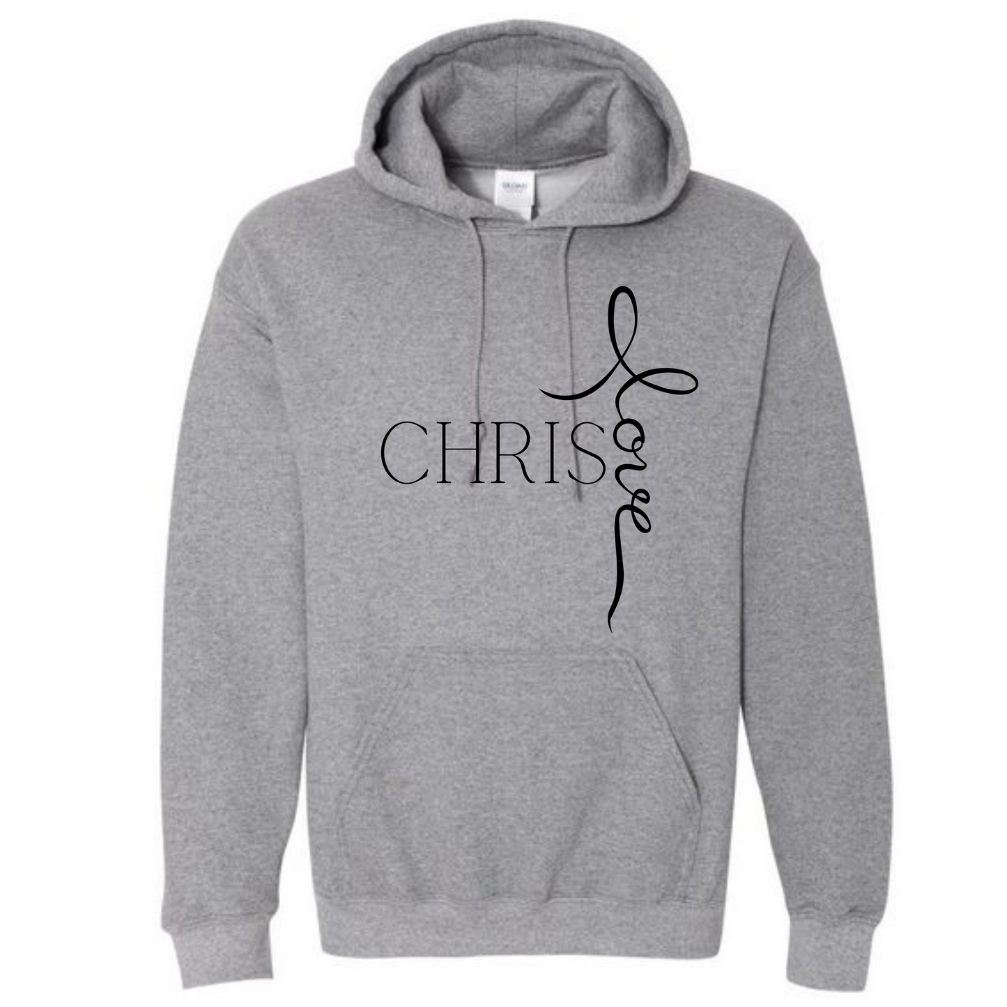 Christ Love Long Sleeve Hooded Sweatshirt