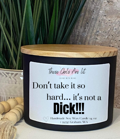 14 oz Glass Butt Naked Candle
