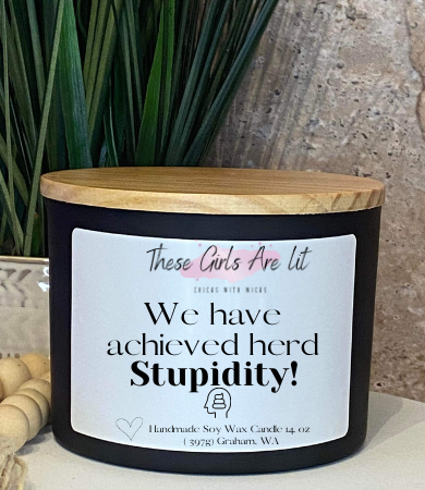 14 oz Glass Butt Naked Candle