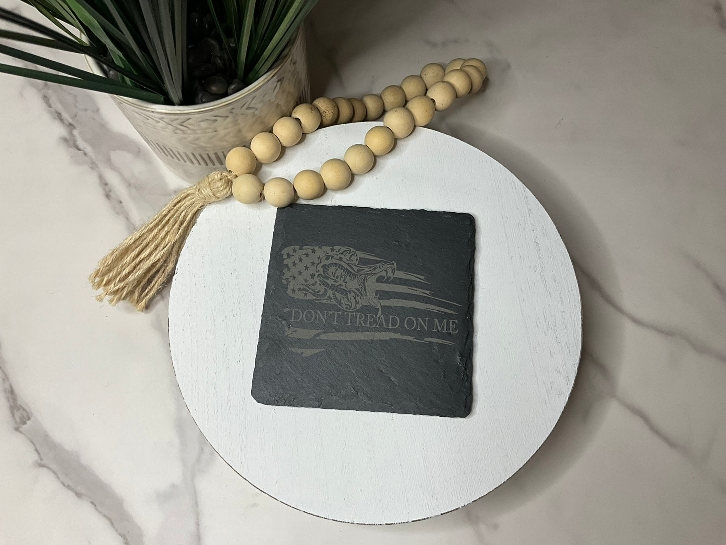 Etched Slate Coasters