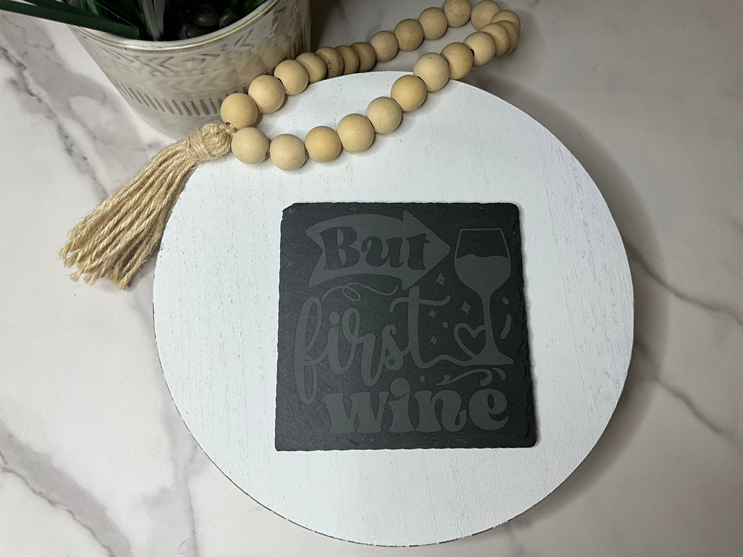 Etched Slate Coasters