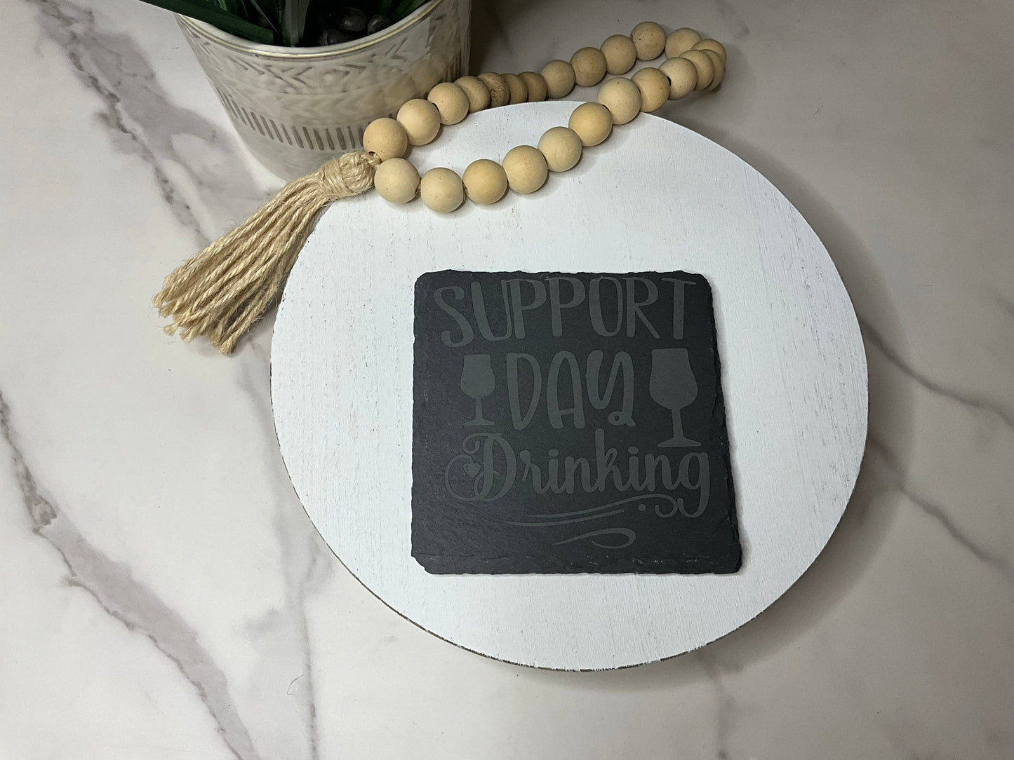 Etched Slate Coasters