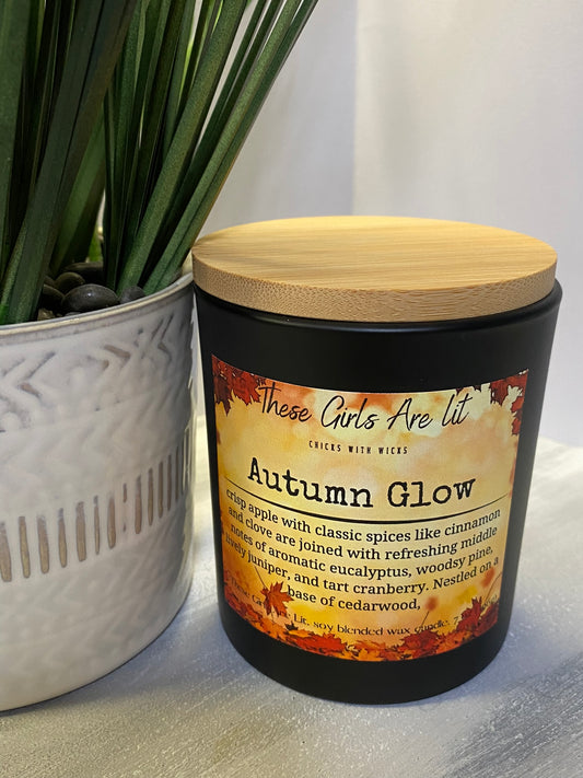 8 oz Glass Autumn Glow Candle