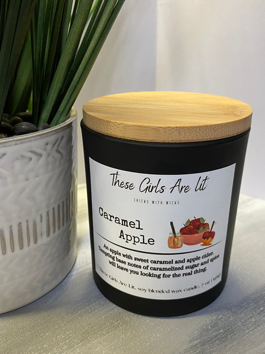 8 oz Glass Caramel Apple Candle