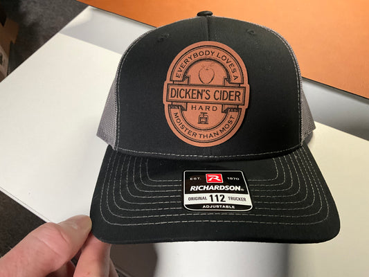Custom Trucker leather Patch Hat