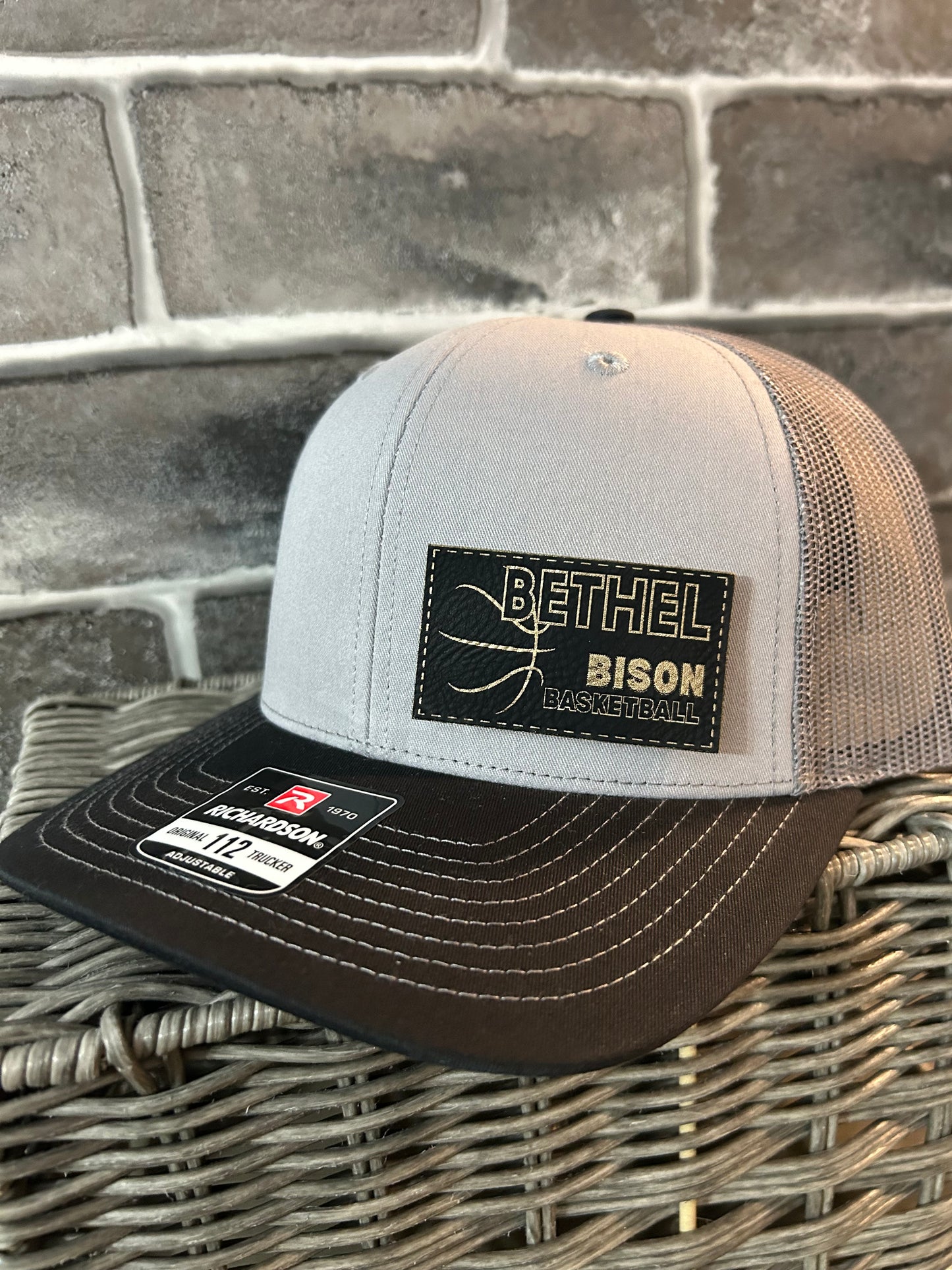 Trucker Hat- Bison Gold & Black Patch