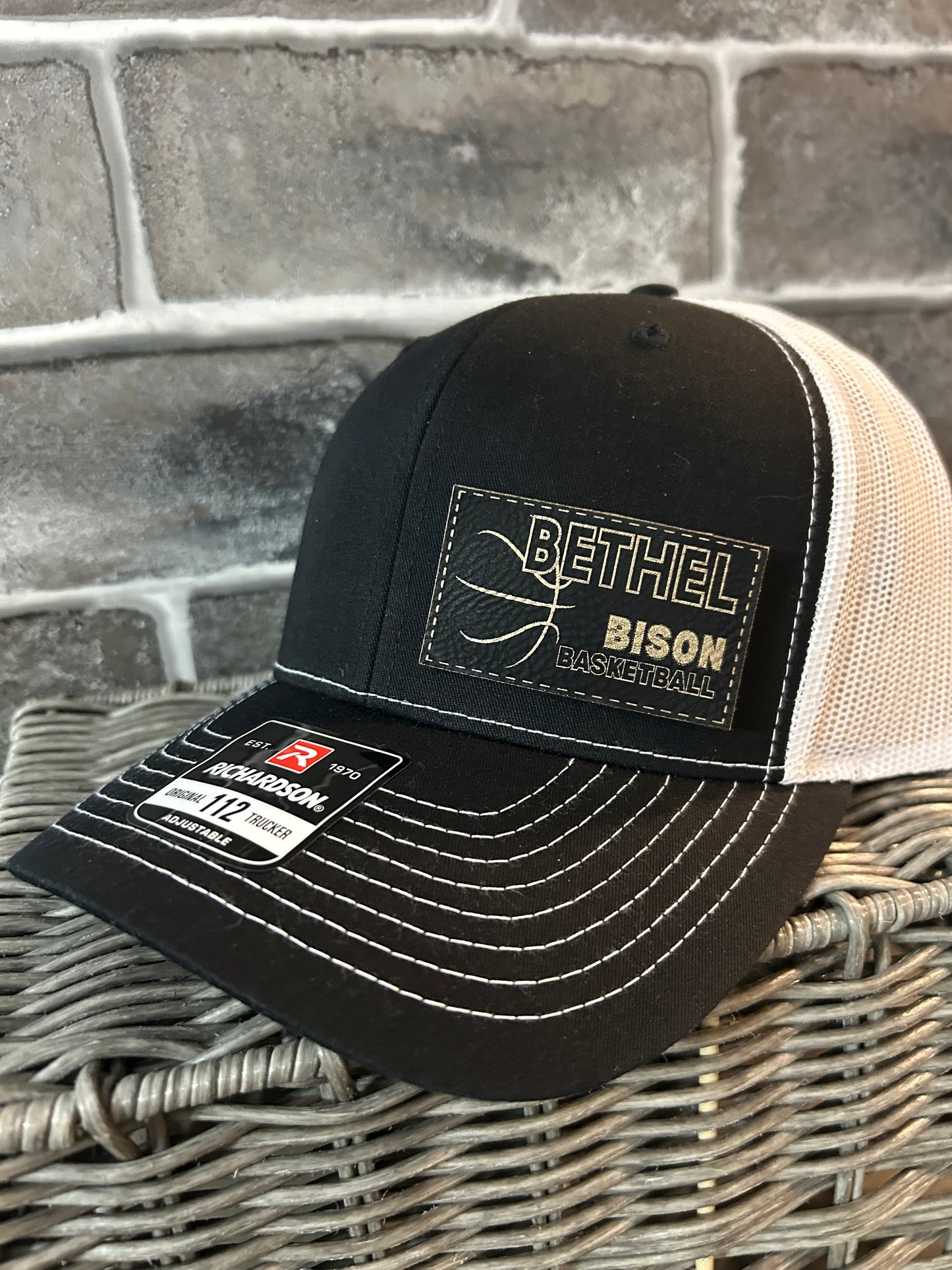 Trucker Hat- Bison Gold & Black Patch