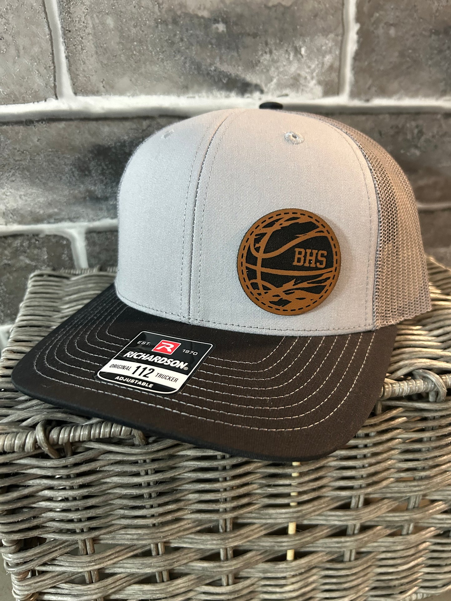 Trucker Hat-Brown & Black BHS Basketball Patch