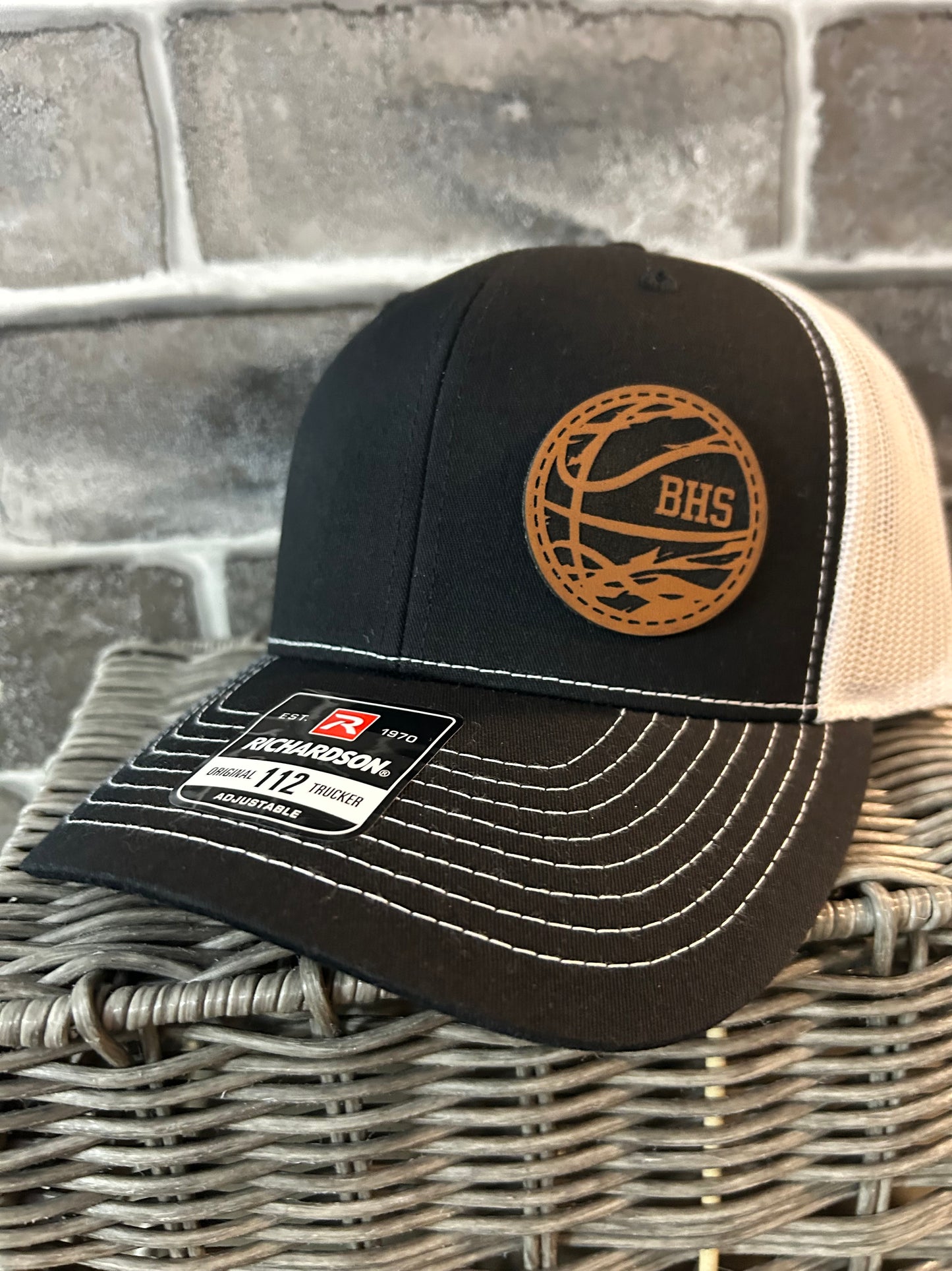 Trucker Hat-Brown & Black BHS Basketball Patch