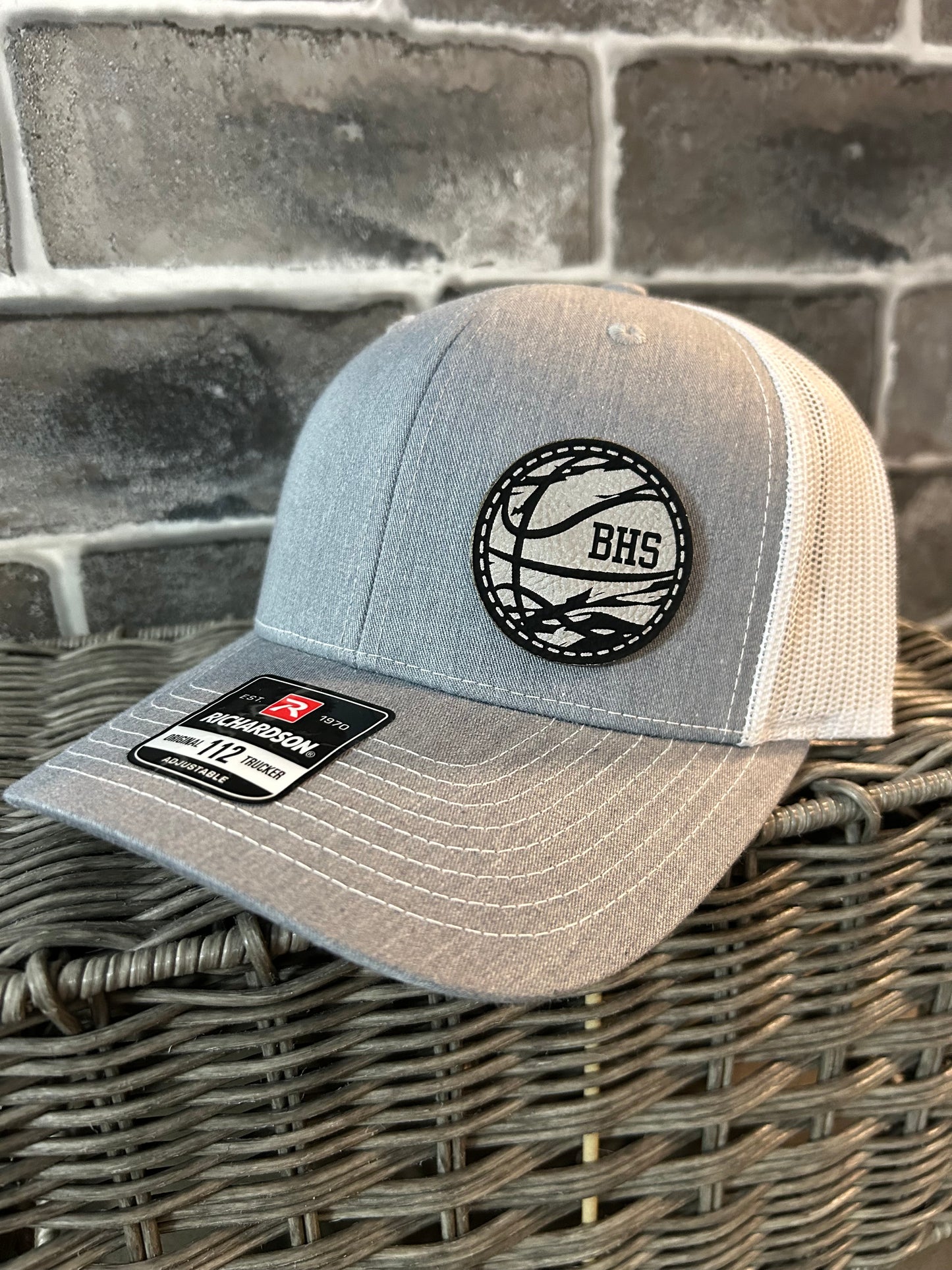 Trucker Hat-BHS Basketball Silver & Black Patch