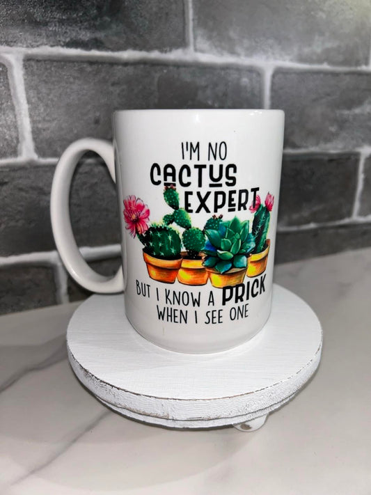 15 oz Im No Cactus Expert Ceramic Mug