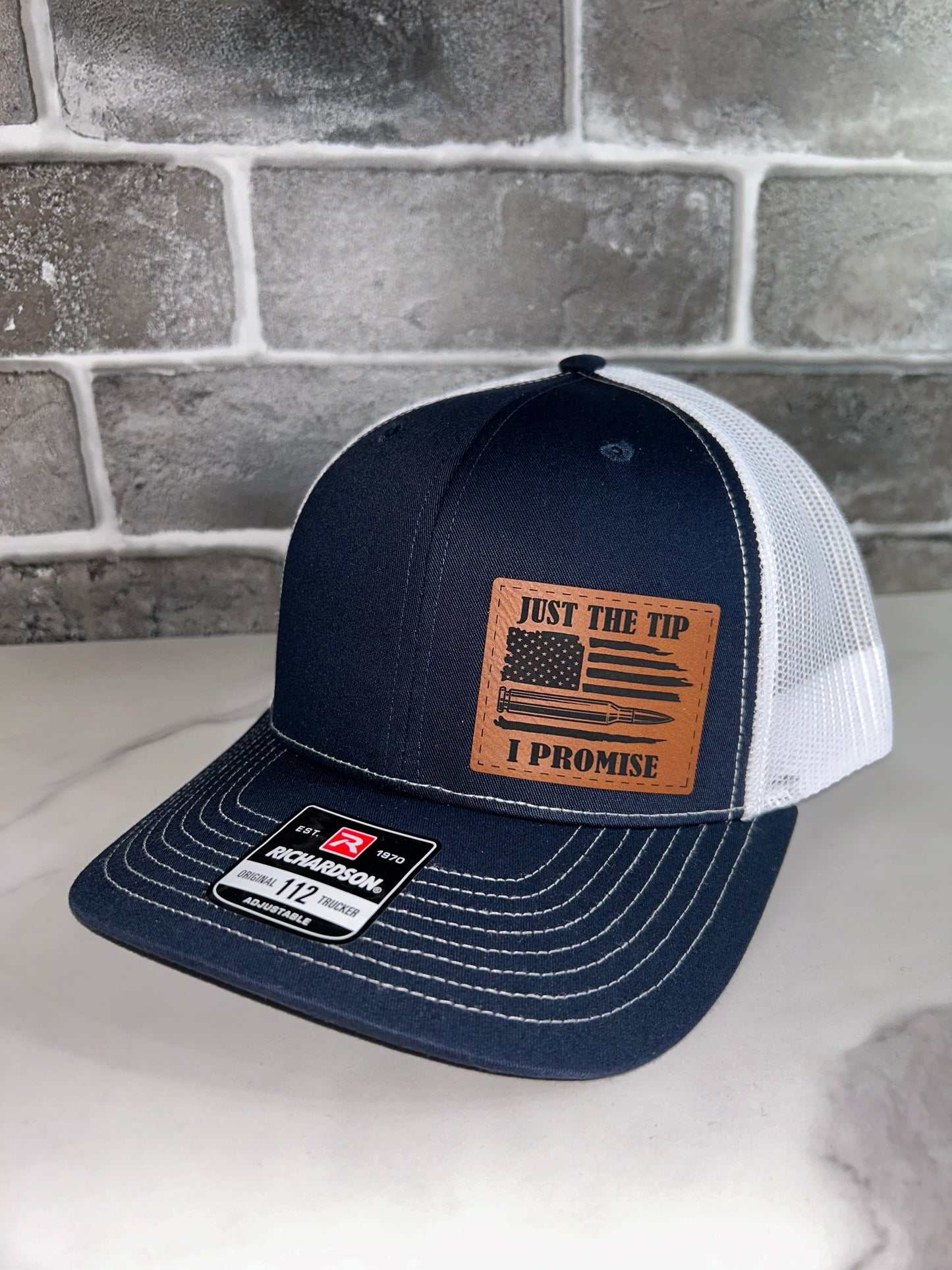 Just The Tip Leather Patch Hats