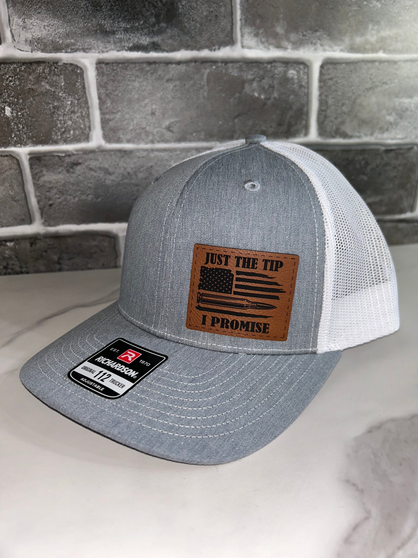 Just The Tip Leather Patch Hats