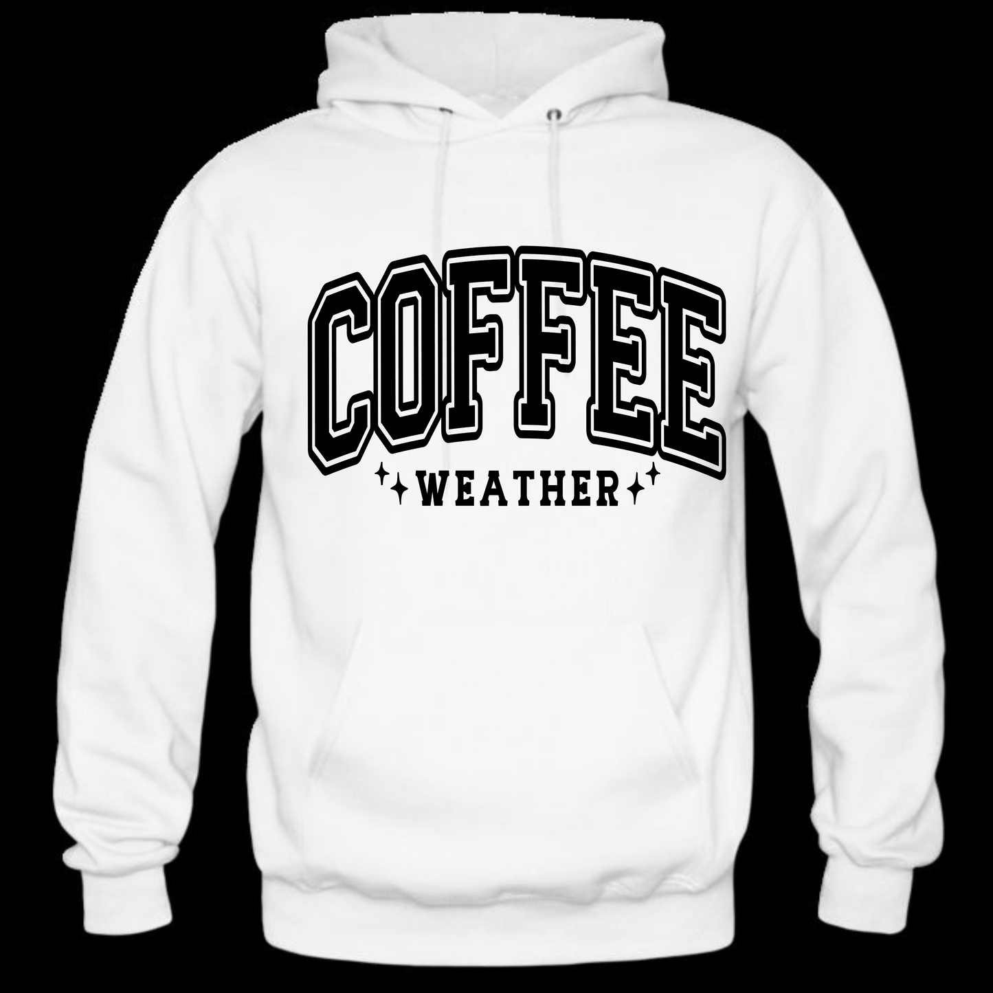 Coffee Weather Long Sleeve Hooded Sweatshirt