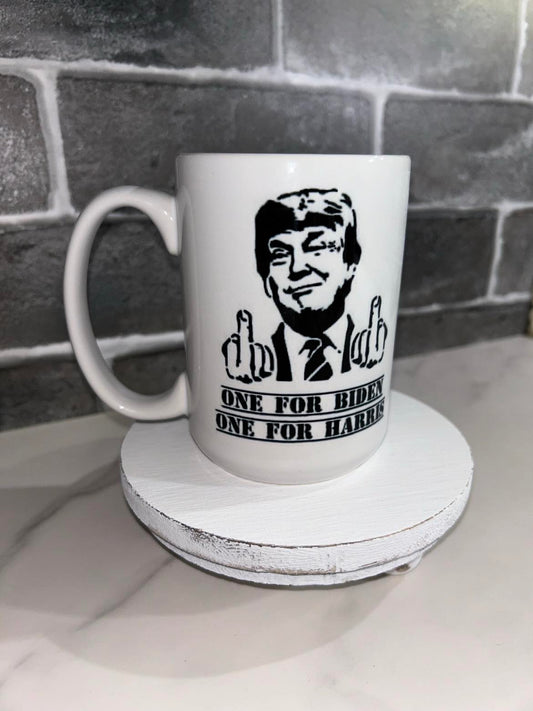 15 oz One For Biden One For Harris Ceramic Mug