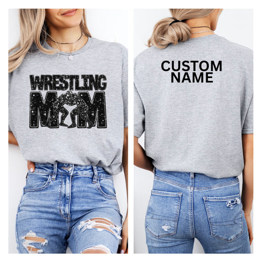 GLITTER WRESTLING MOM