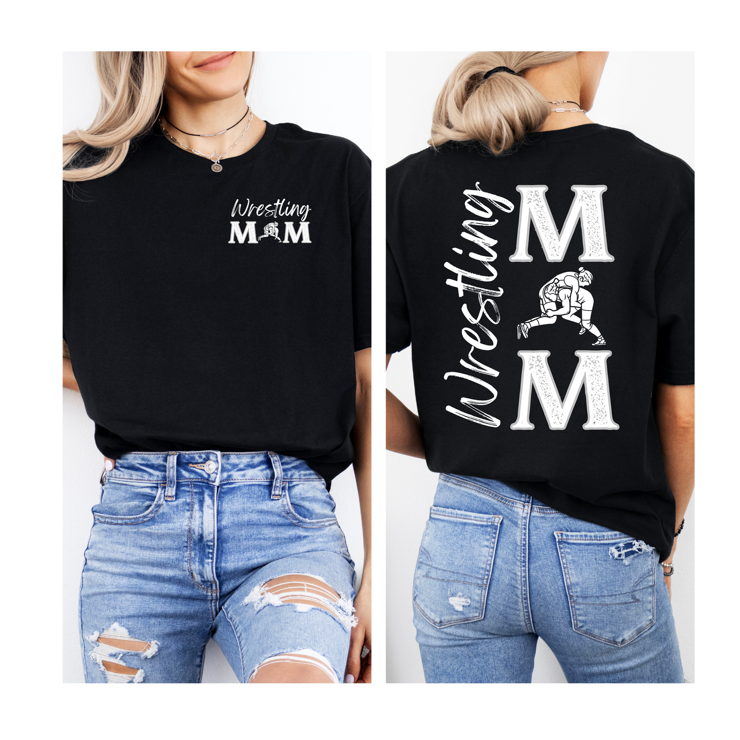 WRESTLING MOM HOODIE, LONG OR SHORT SLEEVE T-SHIRT