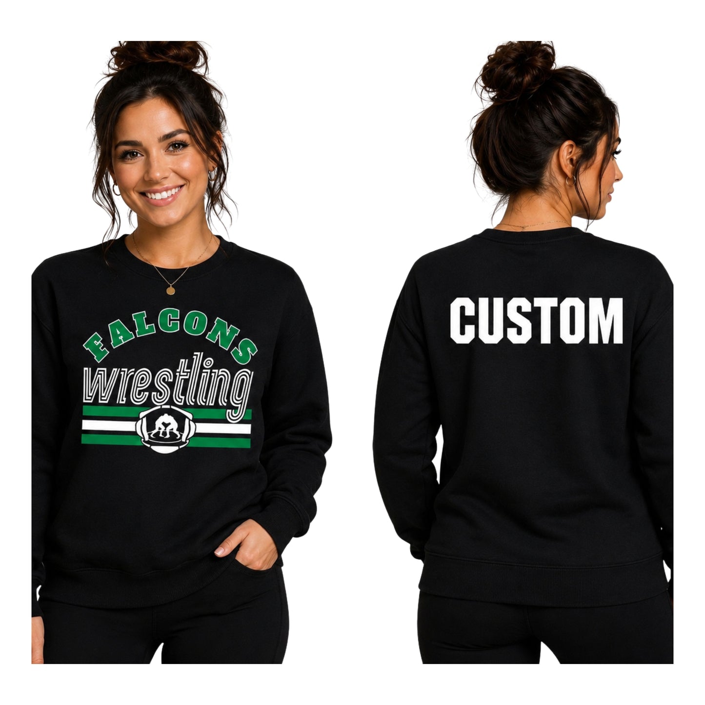 Retro Falcons Wrestling Crewneck/Tee