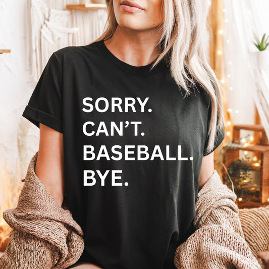 Sorry. Can't. Baseball. Bye.