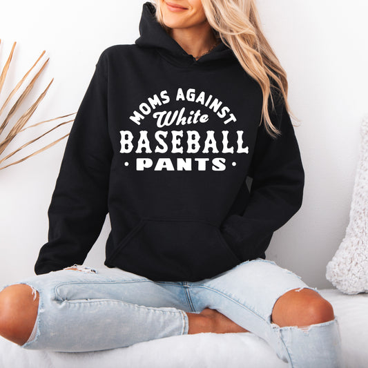 Mom's Against White Baseball Pants