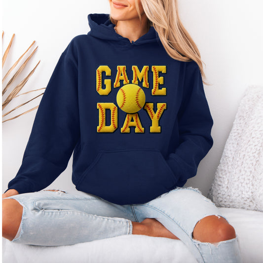 GAME DAY Navy Softball Hoodie