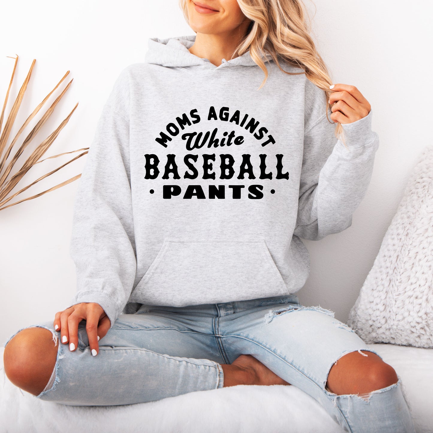 Mom's Against White Baseball Pants