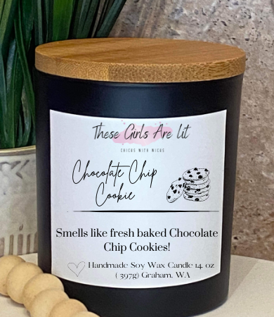 8 oz Glass Chocolate Chip Cookie Candle
