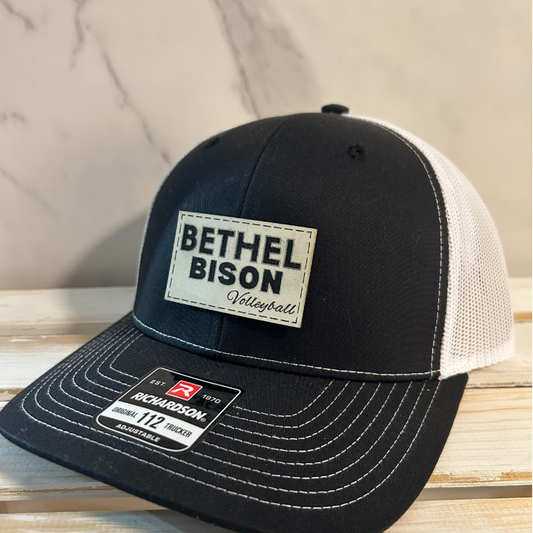 Black & White Trucker Patch Hat