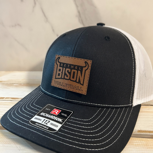 Black & White Trucker Patch Hat