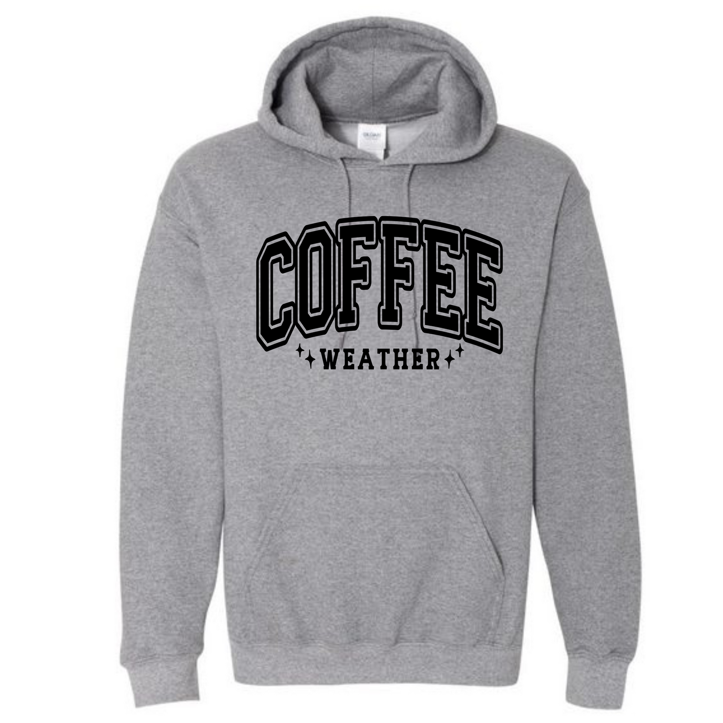 Coffee Weather Long Sleeve Hooded Sweatshirt