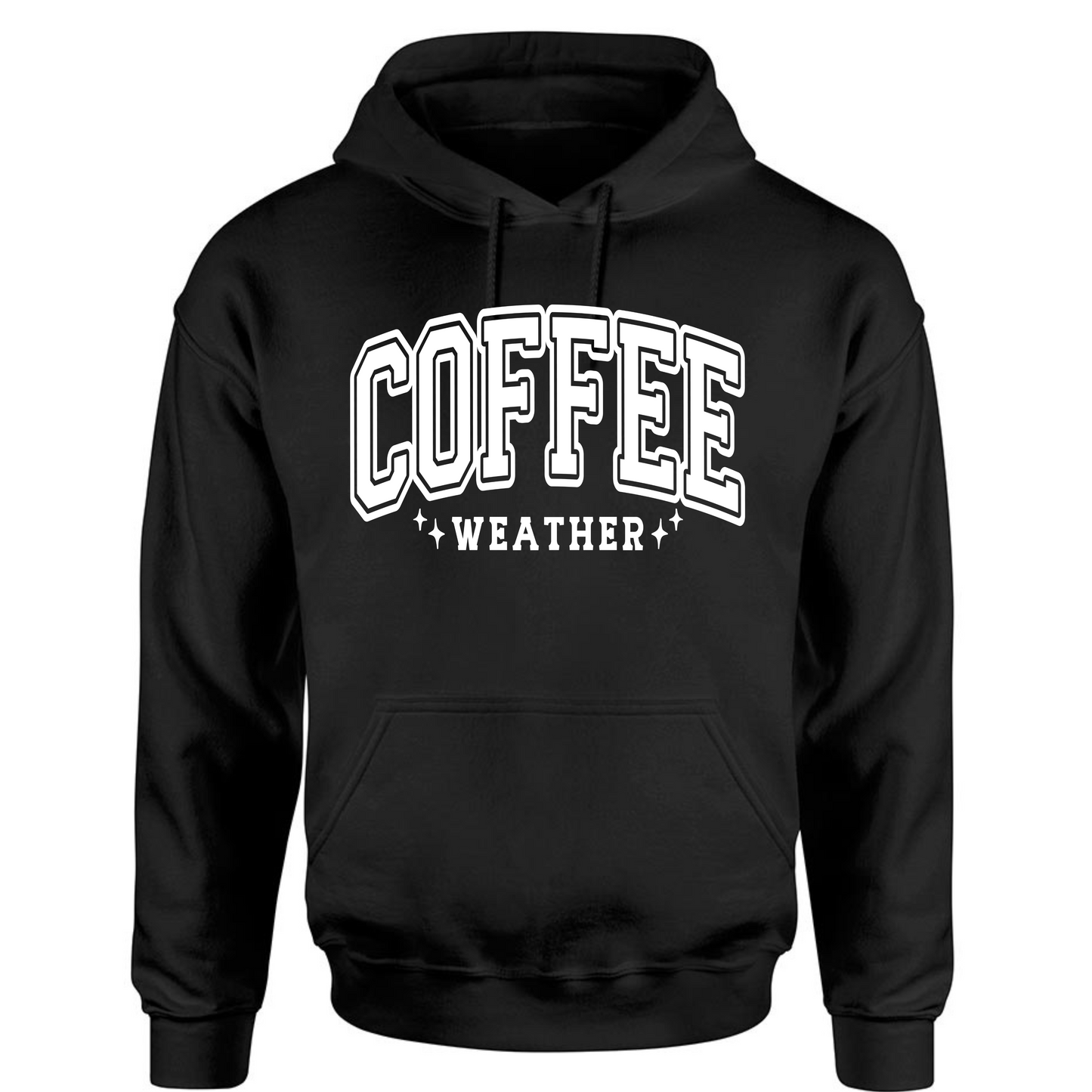 Coffee Weather Long Sleeve Hooded Sweatshirt