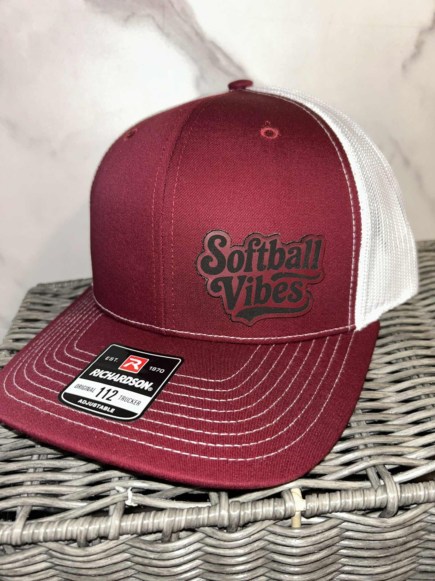 Maroon Adjustable Trucker Hat