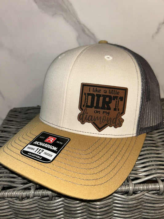 Tan/Yellow/Charcoal Adjustable Trucker Hat