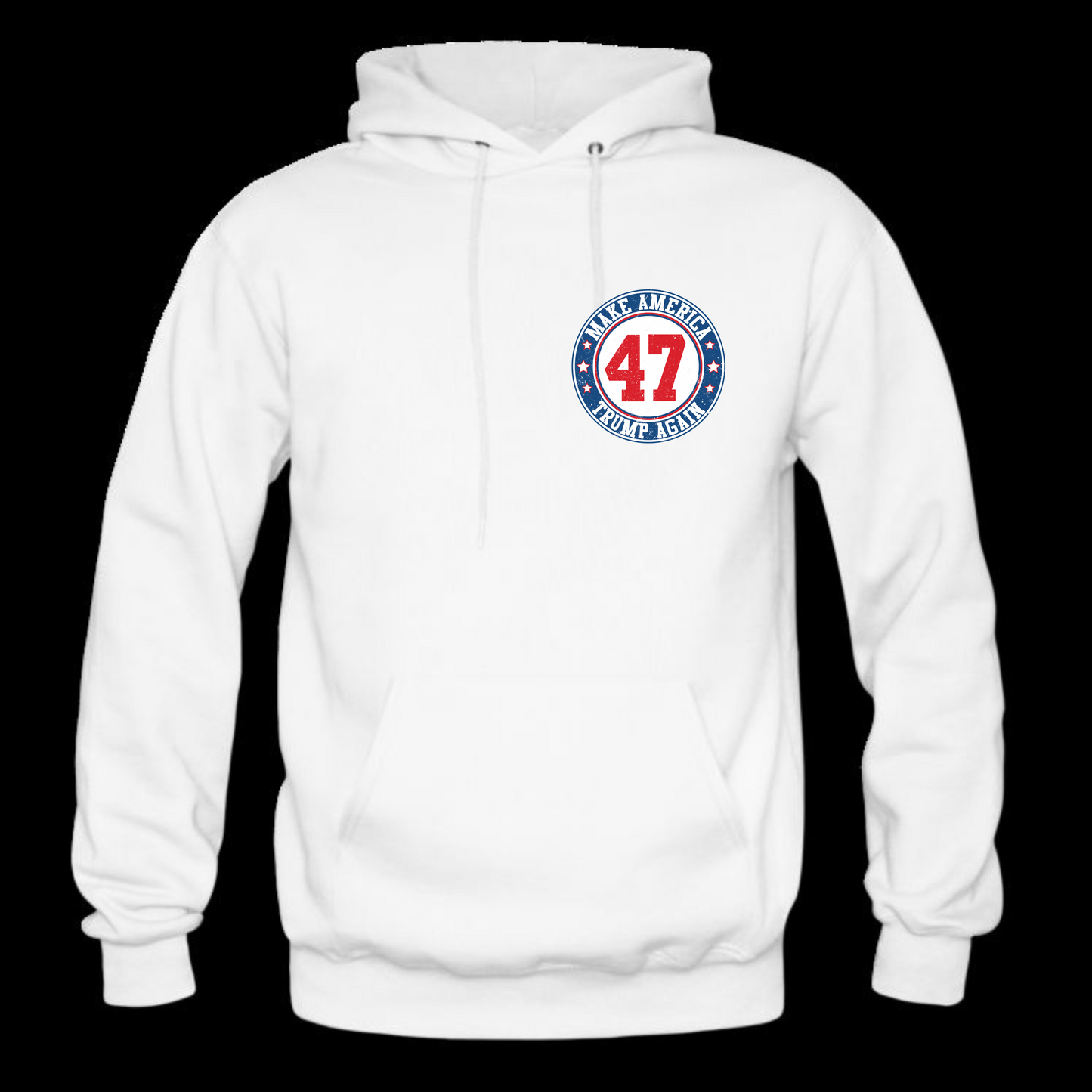 Trump 47 Long Sleeve Hooded Sweatshirt