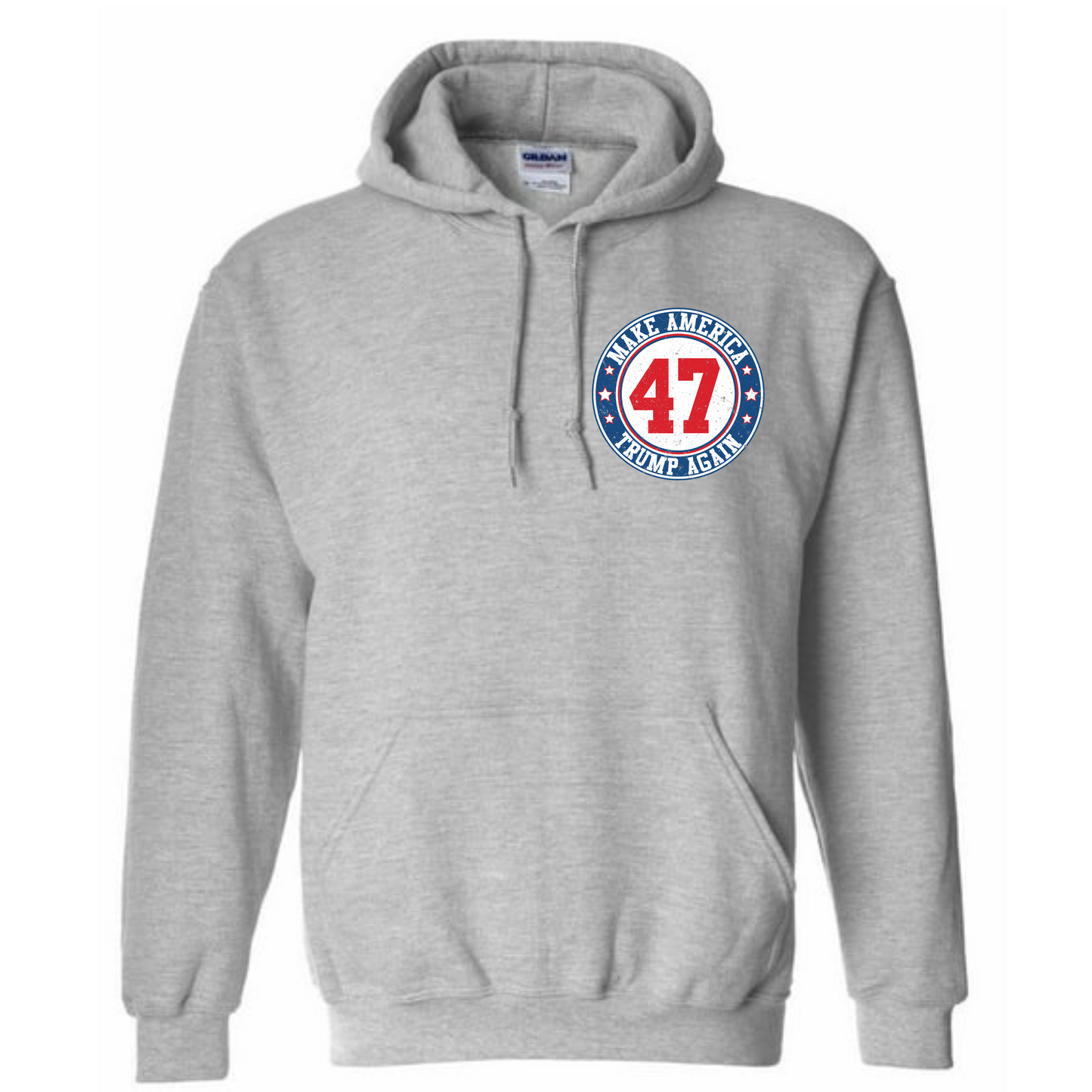 Trump 47 Long Sleeve Hooded Sweatshirt