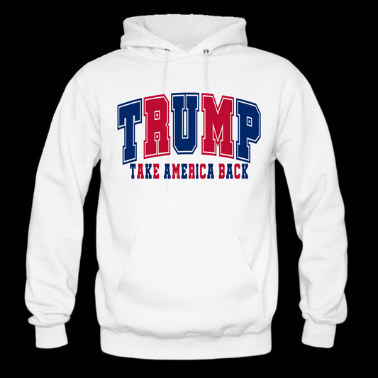 TRUMP Take America Back Long Sleeve Hooded Sweatshirt