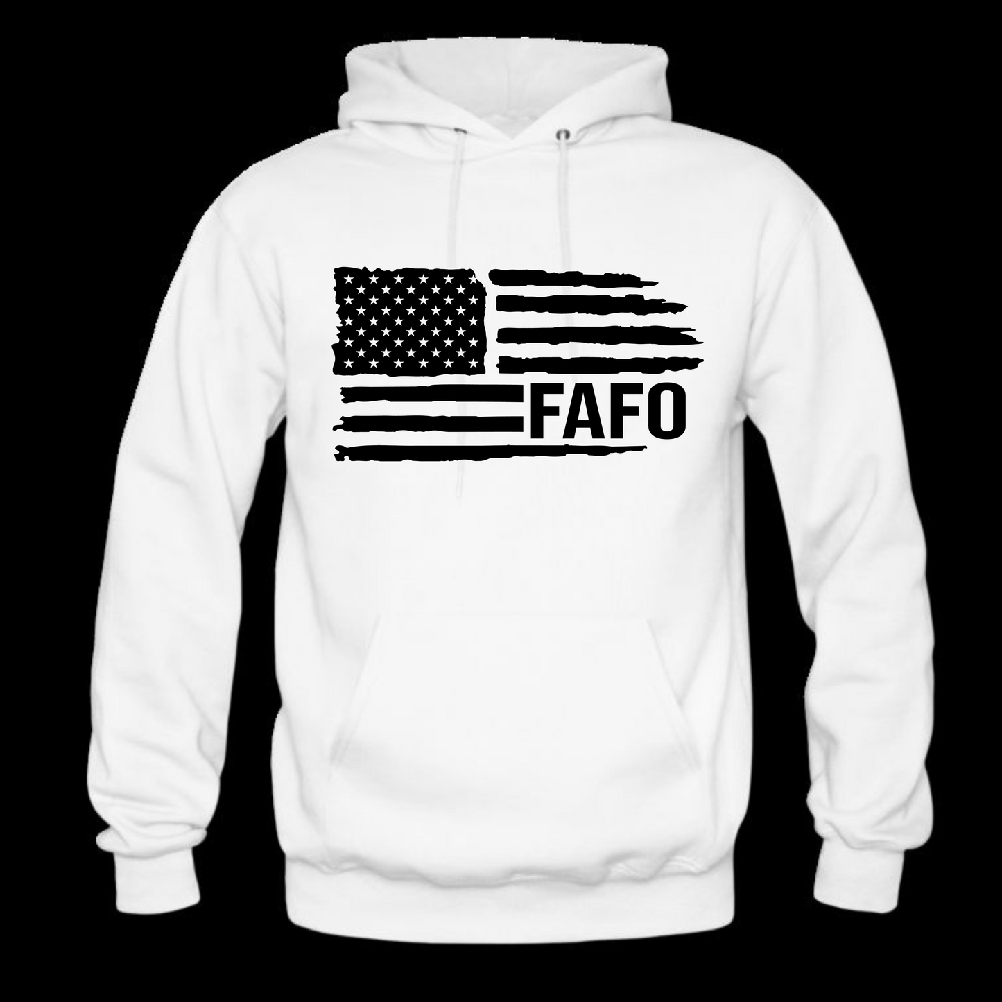 FAFO Flag Long Sleeve Hooded Sweatshirt