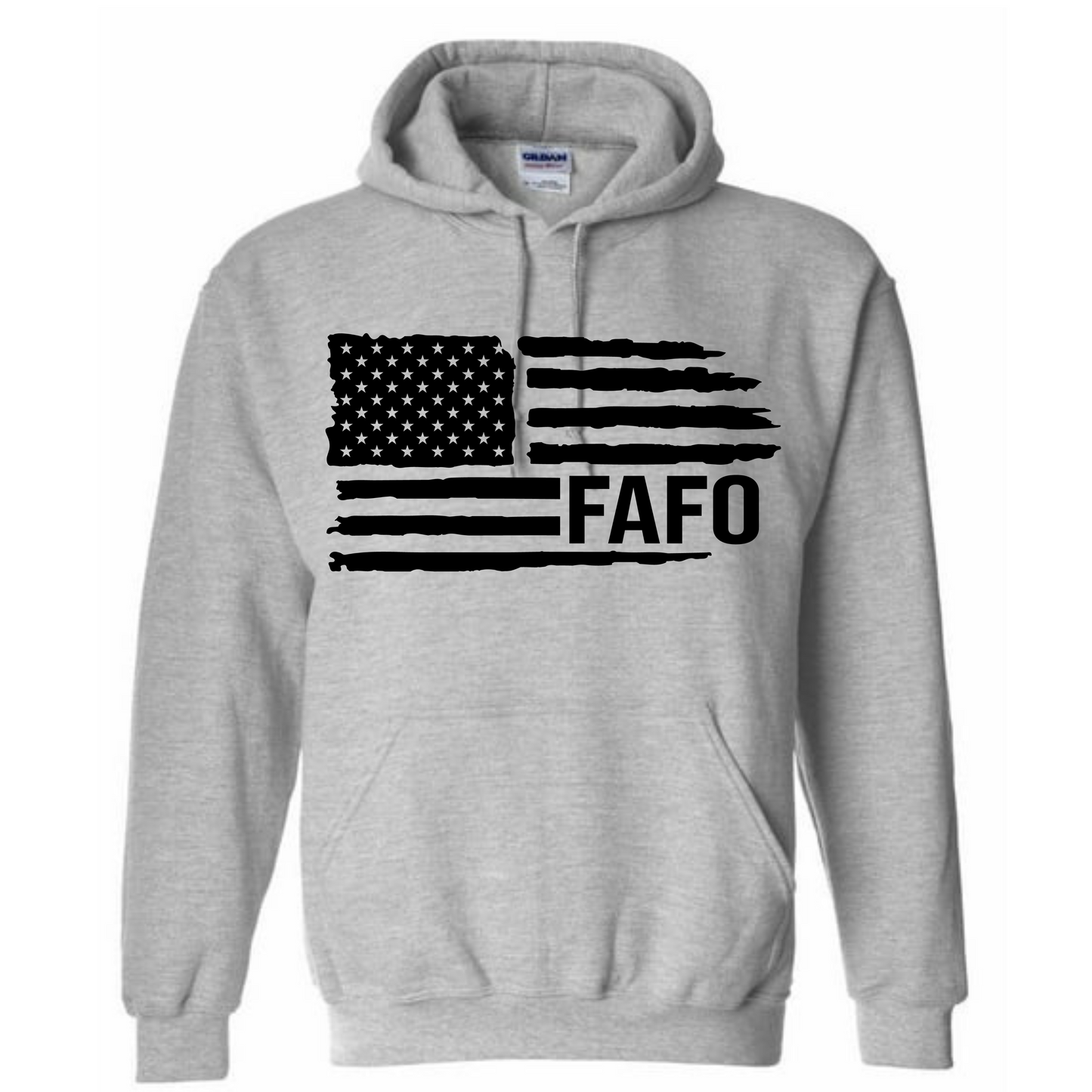 FAFO Flag Long Sleeve Hooded Sweatshirt