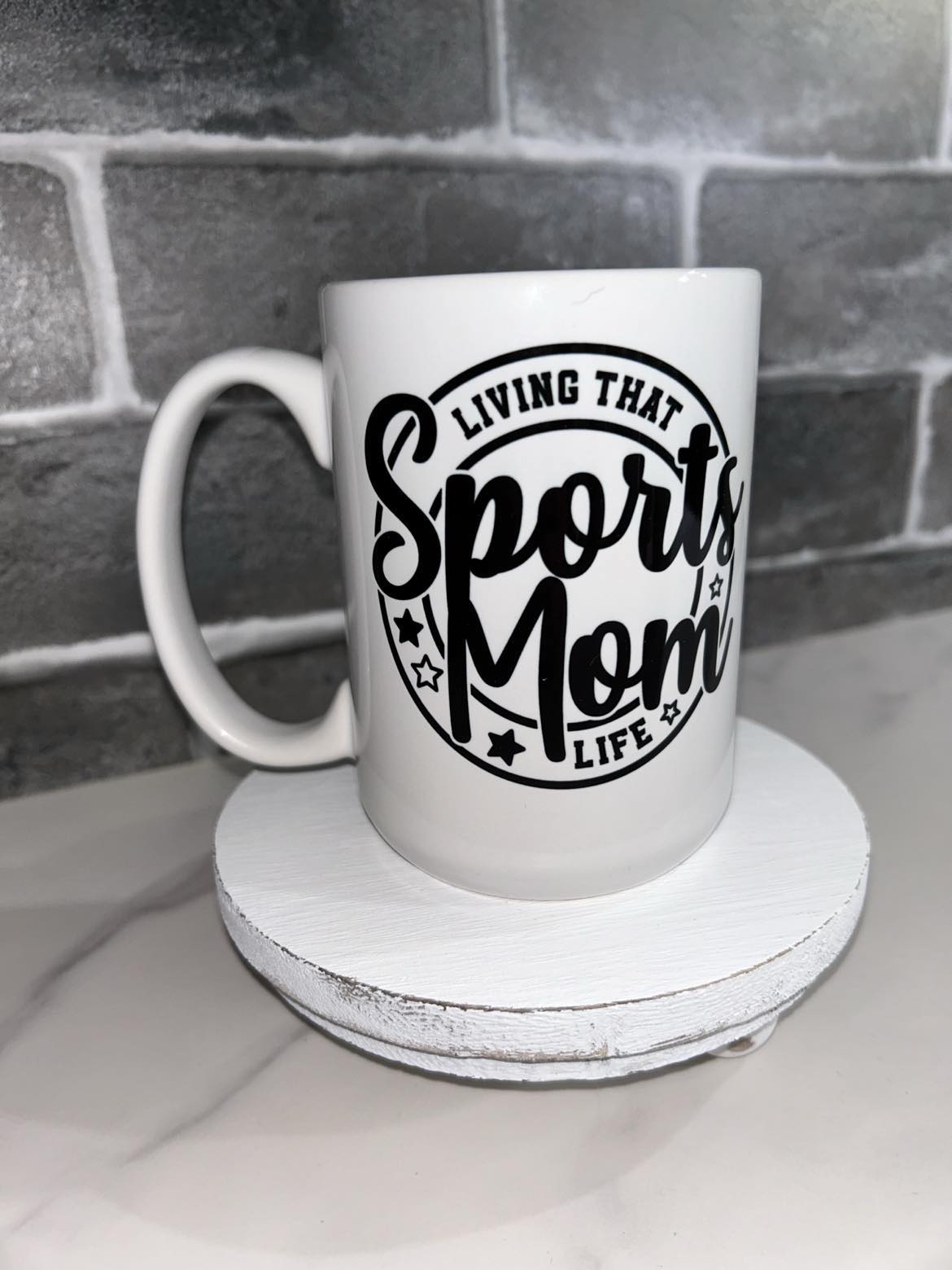 15 oz Living That Sports Mom Life Ceramic Mug