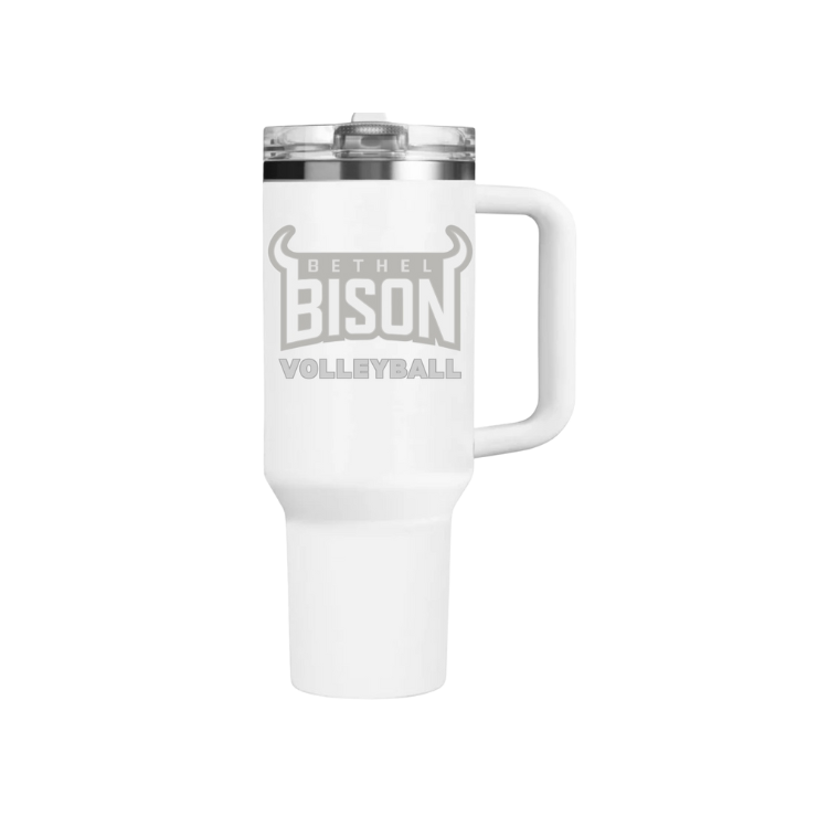 30oz Bethel Bison Volleyball With Horns Stainless Steel Tumbler