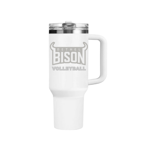 30oz Bethel Bison Volleyball With Horns Stainless Steel Tumbler