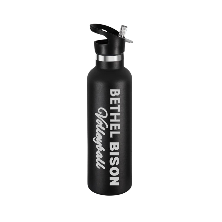 24 oz Bethel Bison Volleyball Stainless Steel Water Bottle