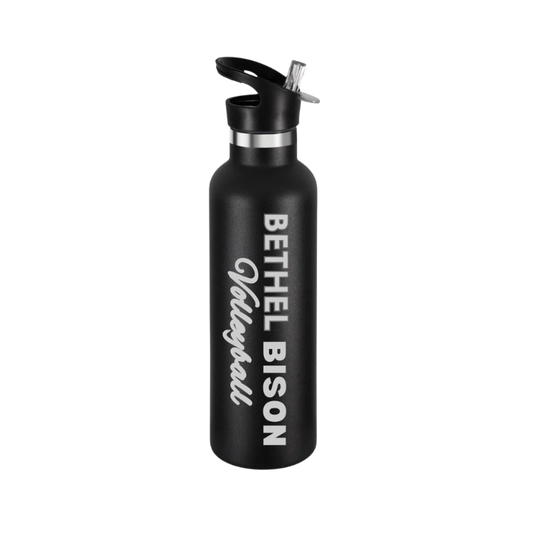 24 oz Bethel Bison Volleyball Stainless Steel Water Bottle